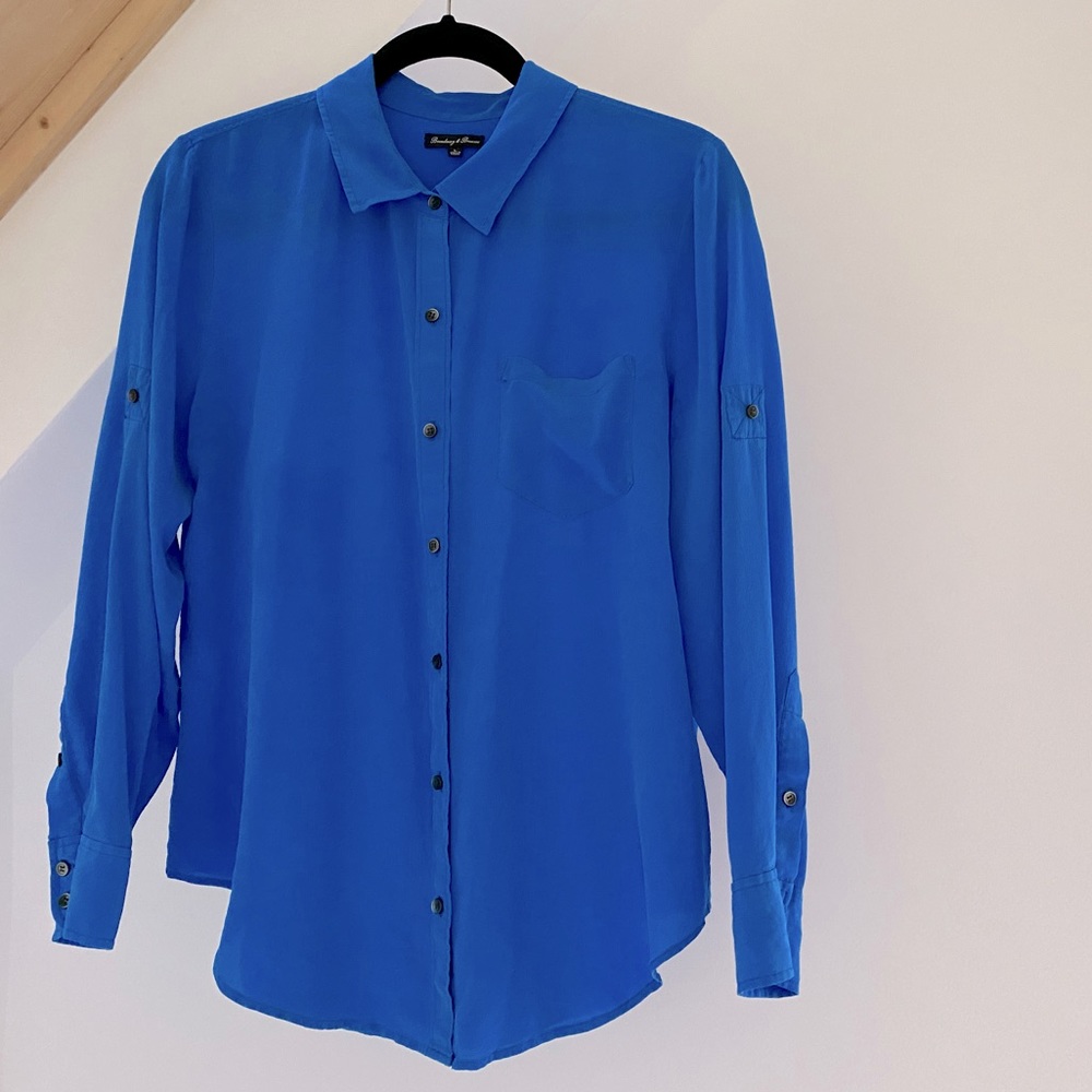 MADEWELL | 100% silk shirt button up | SIZE L